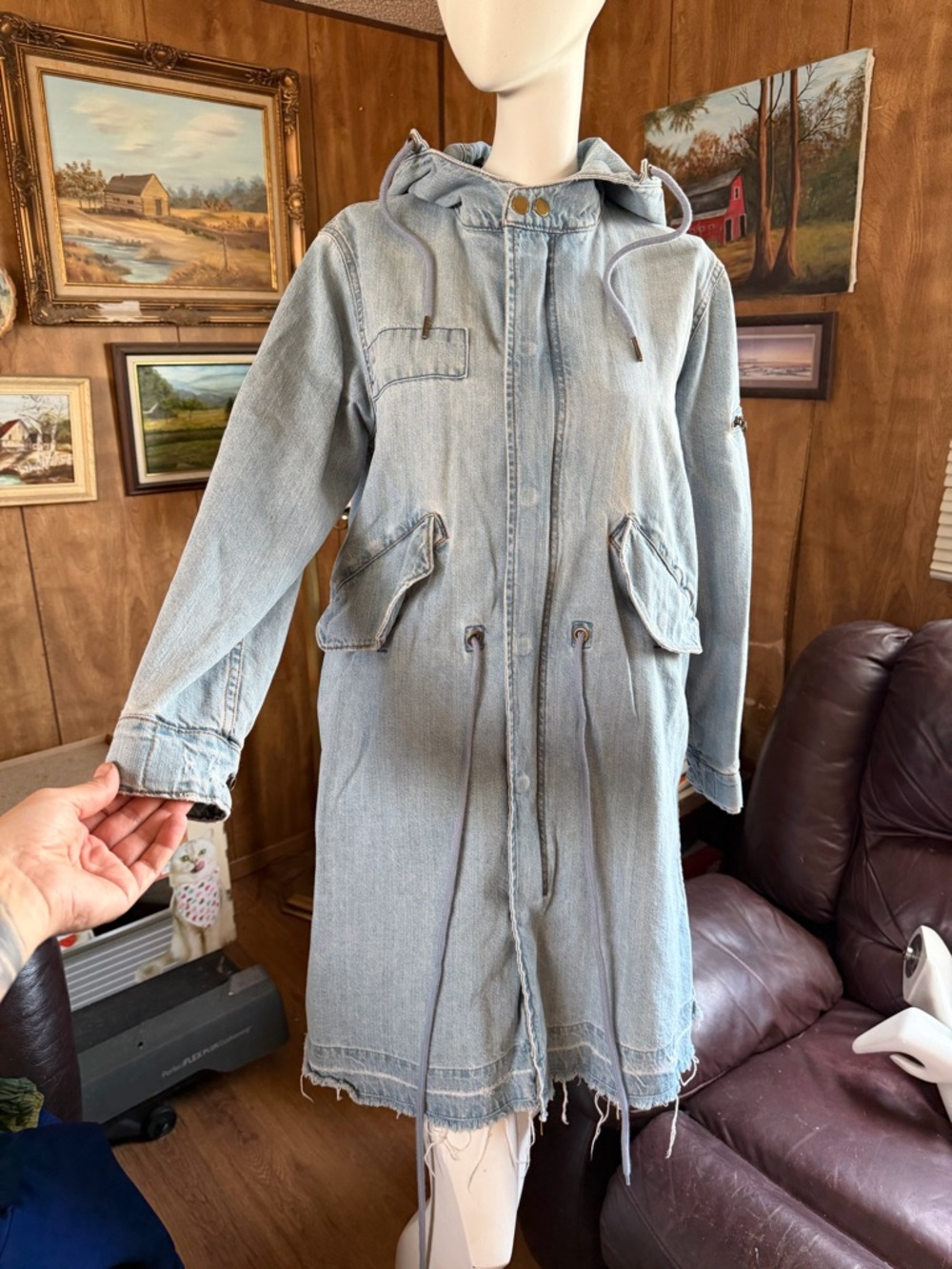 Pistola Distressed Denim Jacket